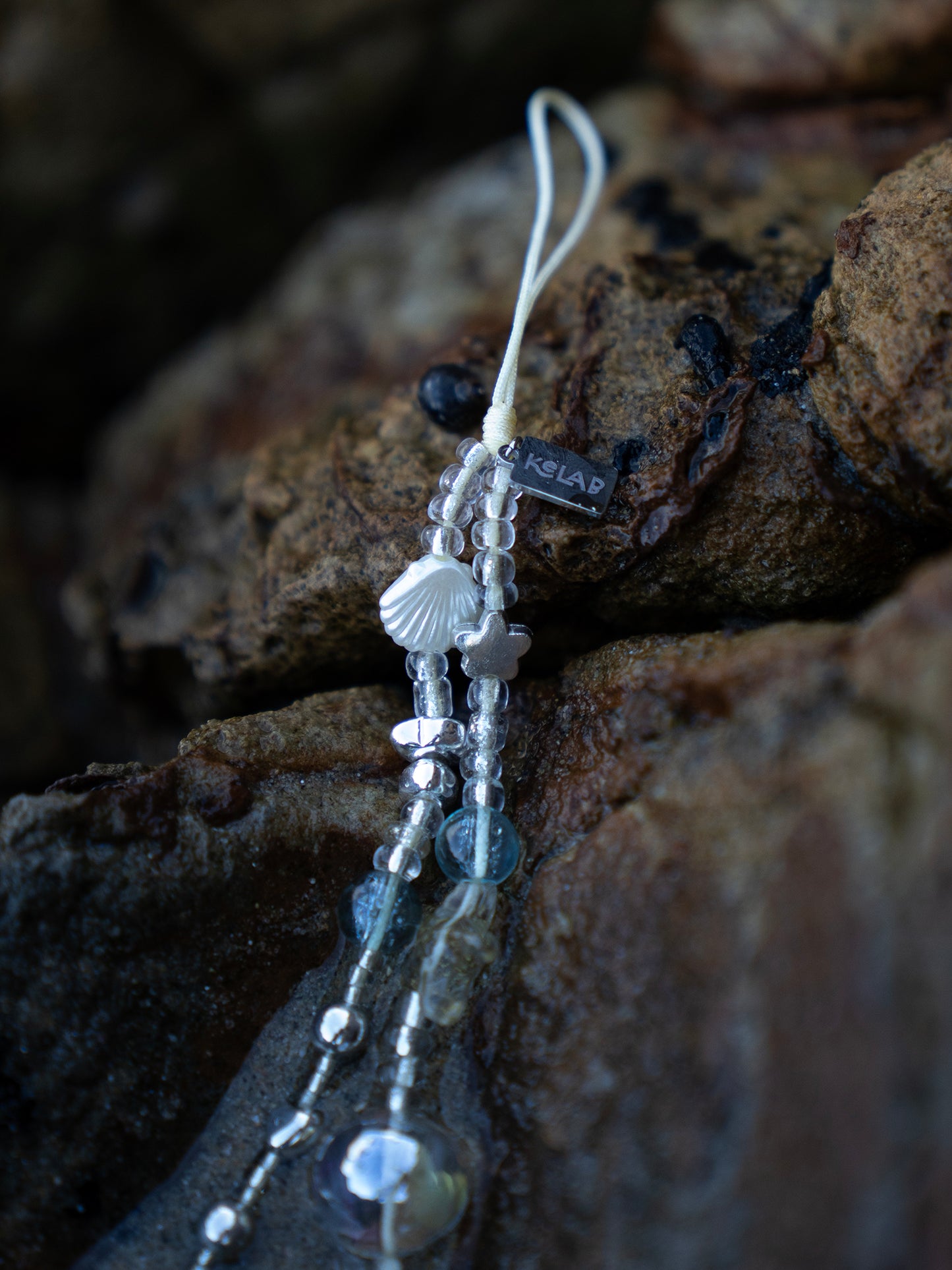 Sea Whisper | Crystal Sea Star Beaded Phone Charm