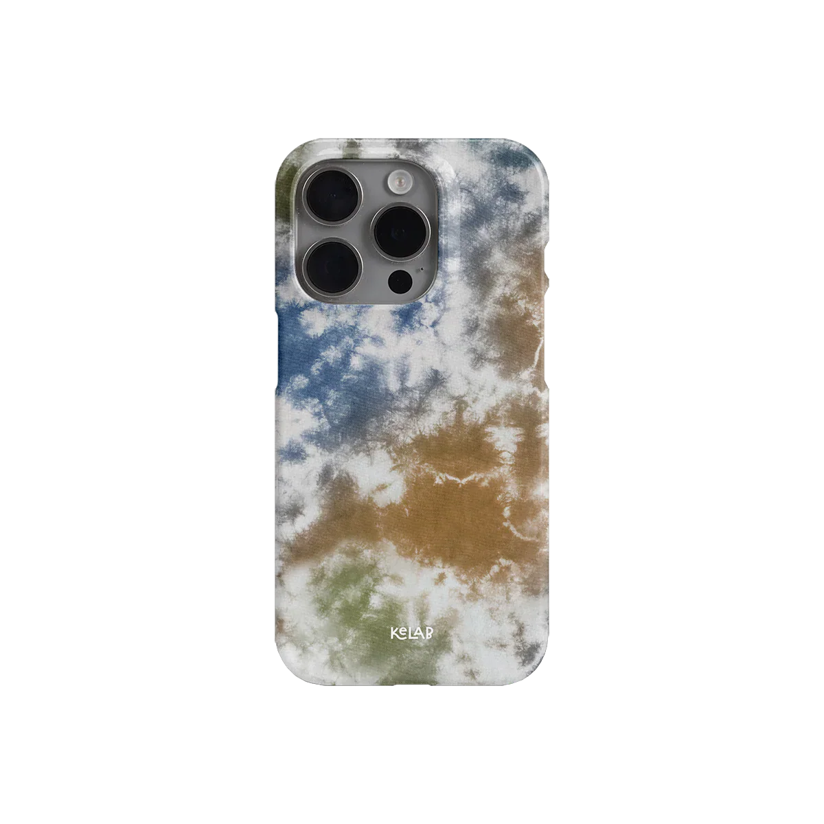 Indigo Soil | Brown-Blue Tie-Dye Phone Case