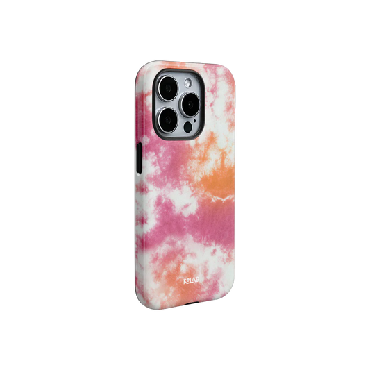 Citrus Blush | Pink-Orange Tie-Dye Phone Case