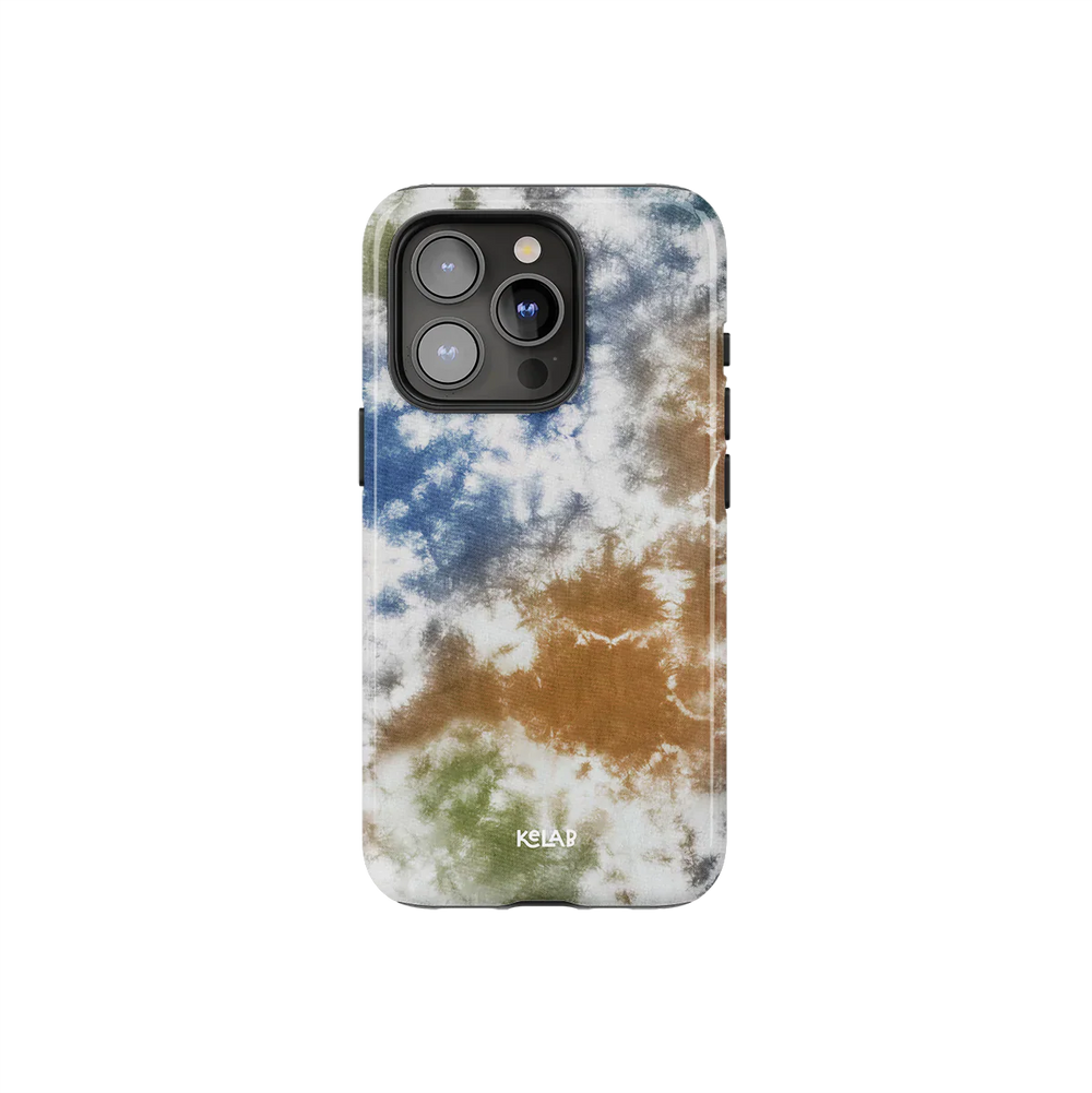 Indigo Soil | Brown-Blue Tie-Dye Phone Case