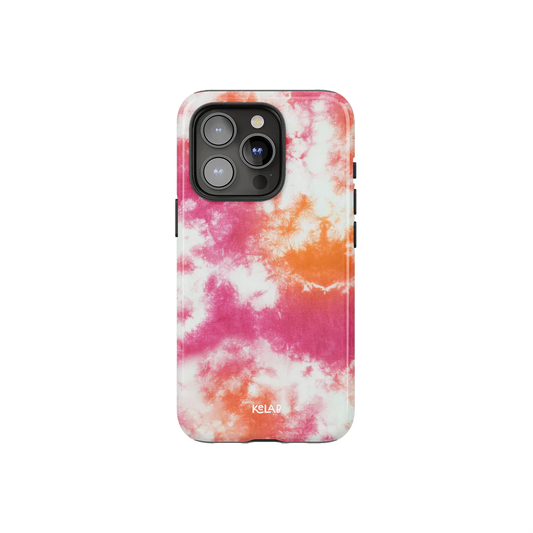 Citrus Blush | Pink-Orange Tie-Dye Phone Case