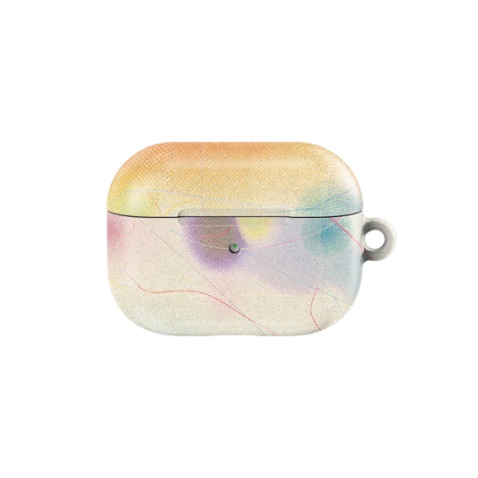 Cute AirPods Case in Purple by KELAB featuring a dreamy gradient design with soft pastel hues, perfect for stylish audio accessory protection.