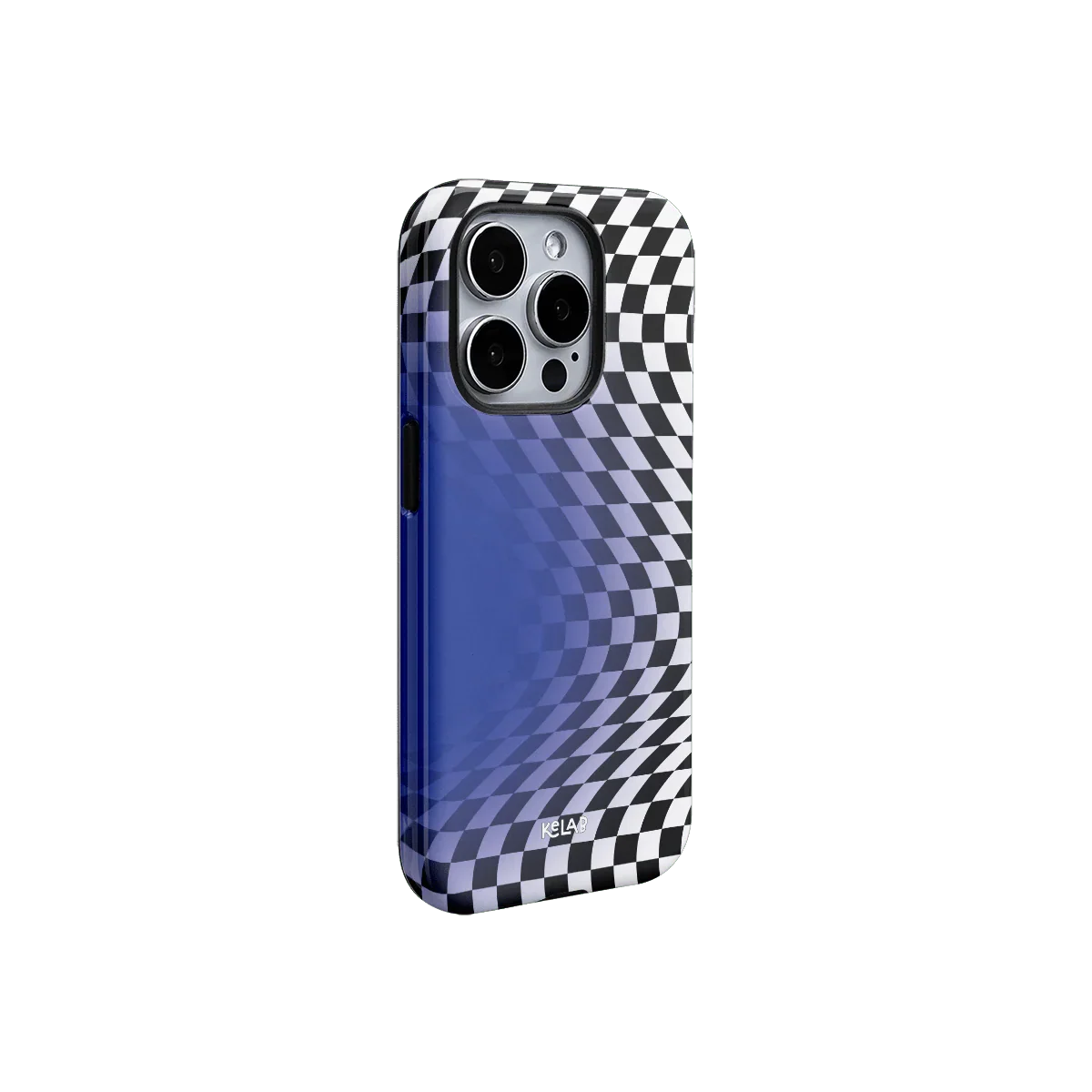 Blue Illusion | Checkmate Mirage Series iPhone Case - KELAB