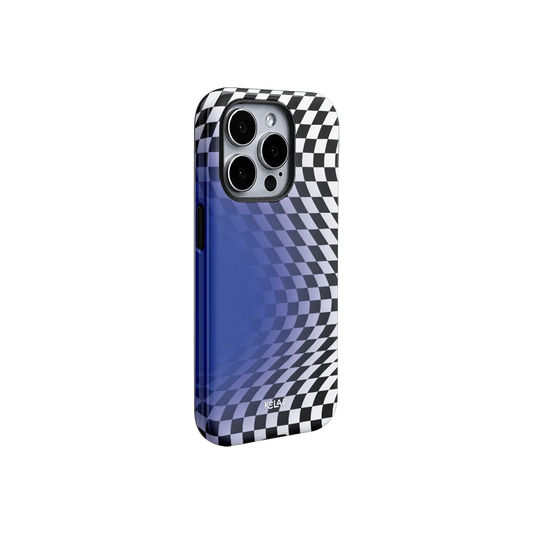Blue Illusion | Checkmate Mirage Series iPhone Case - KELAB