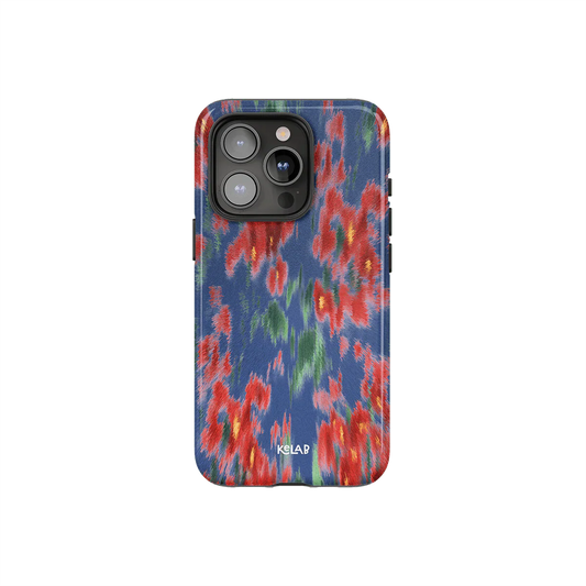 Chromaflash | Modern Abstract Red Floral Phone Case - KELAB