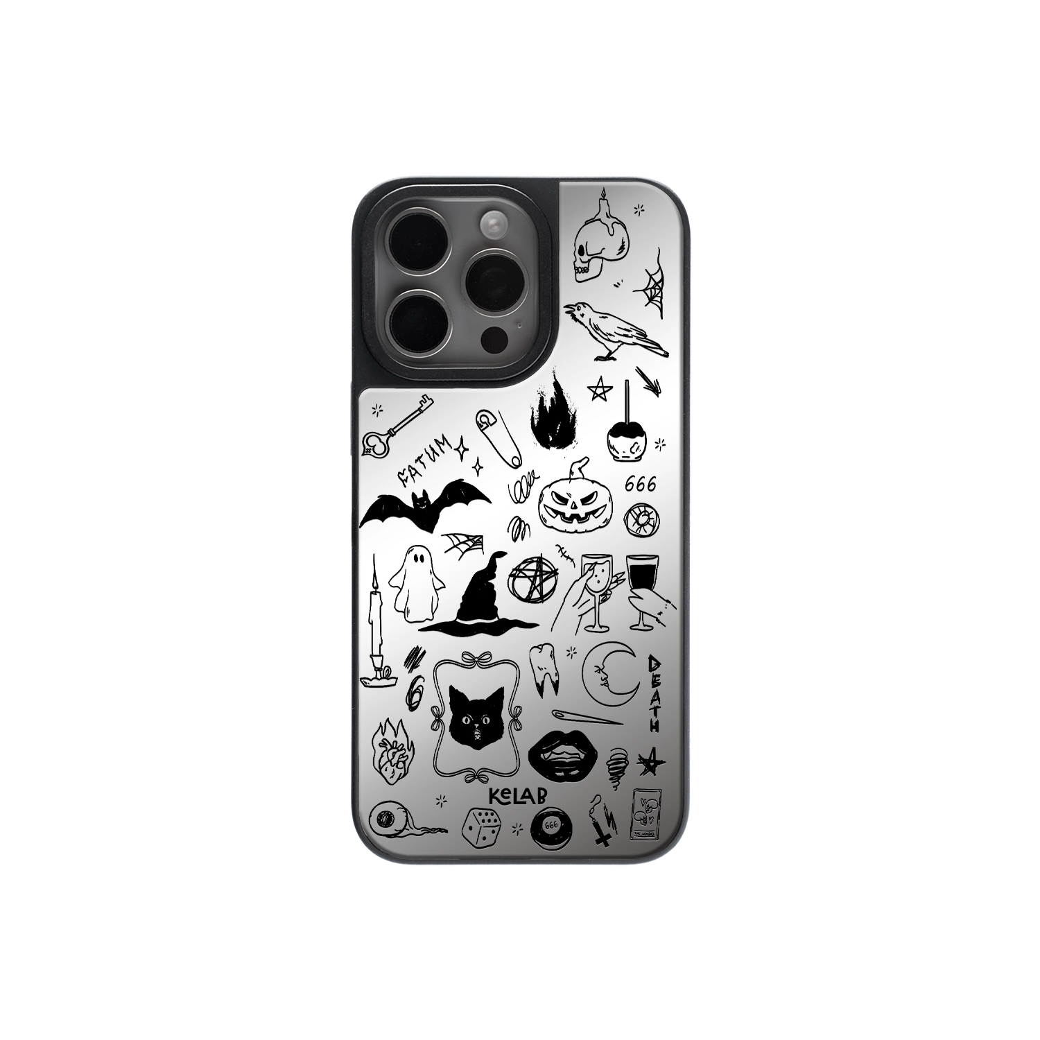 Midnight Ritual | Halloween iPhone Case with Reflective Back