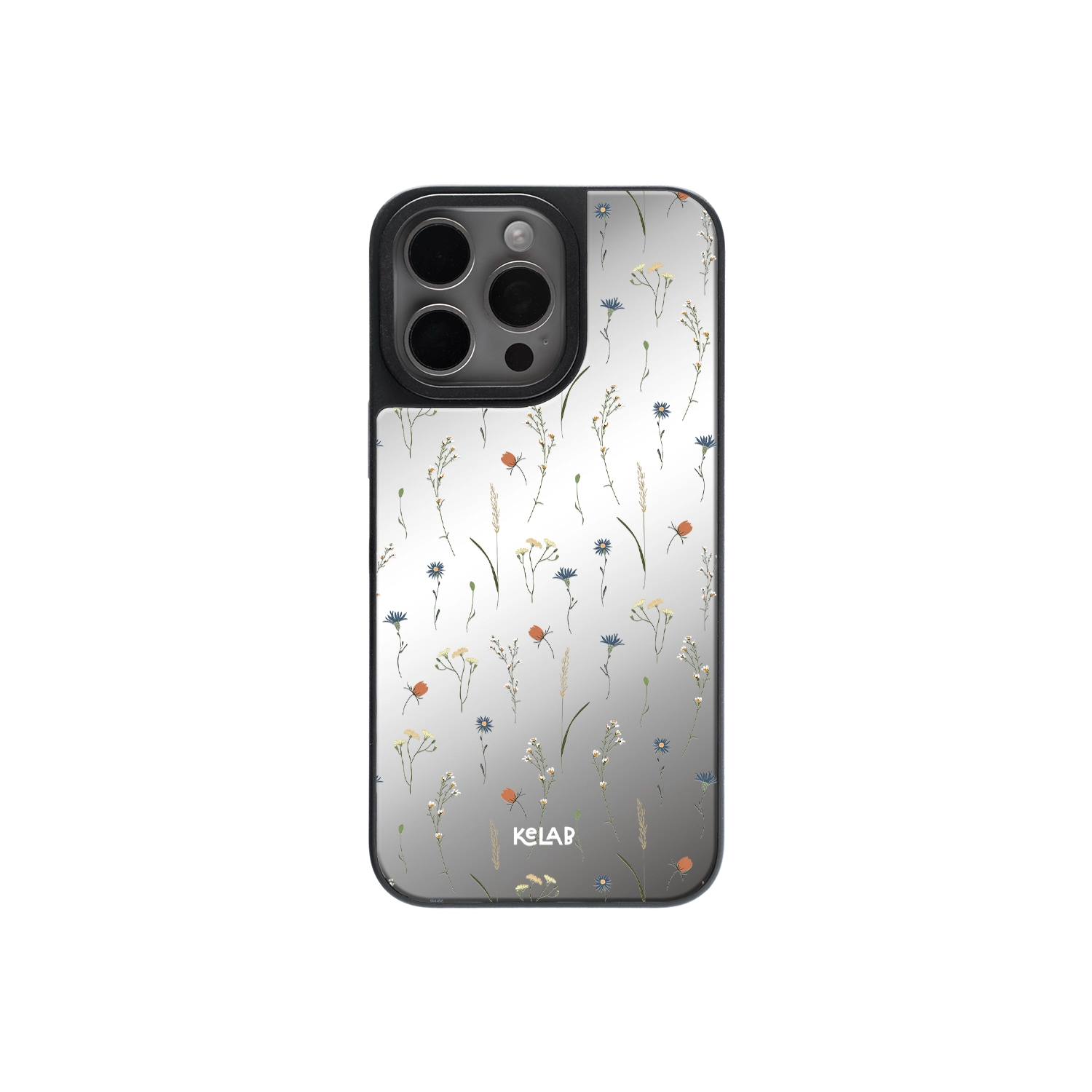 Pastel Meadow | Floral Pattern iPhone Case with Reflective Back