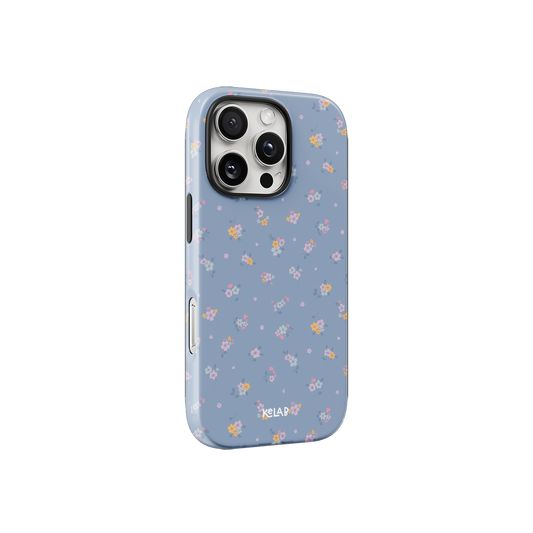 Tiny Meadow | Pastel Blue Floral Bouquet Phone Case