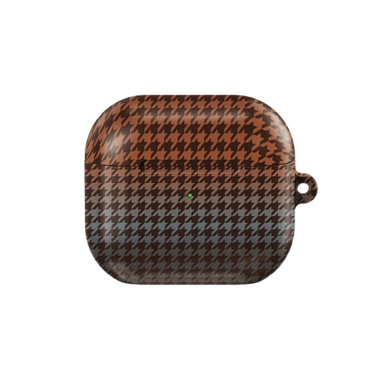 Harvest Weave | Brown Houndstooth AirPods Case - KELAB