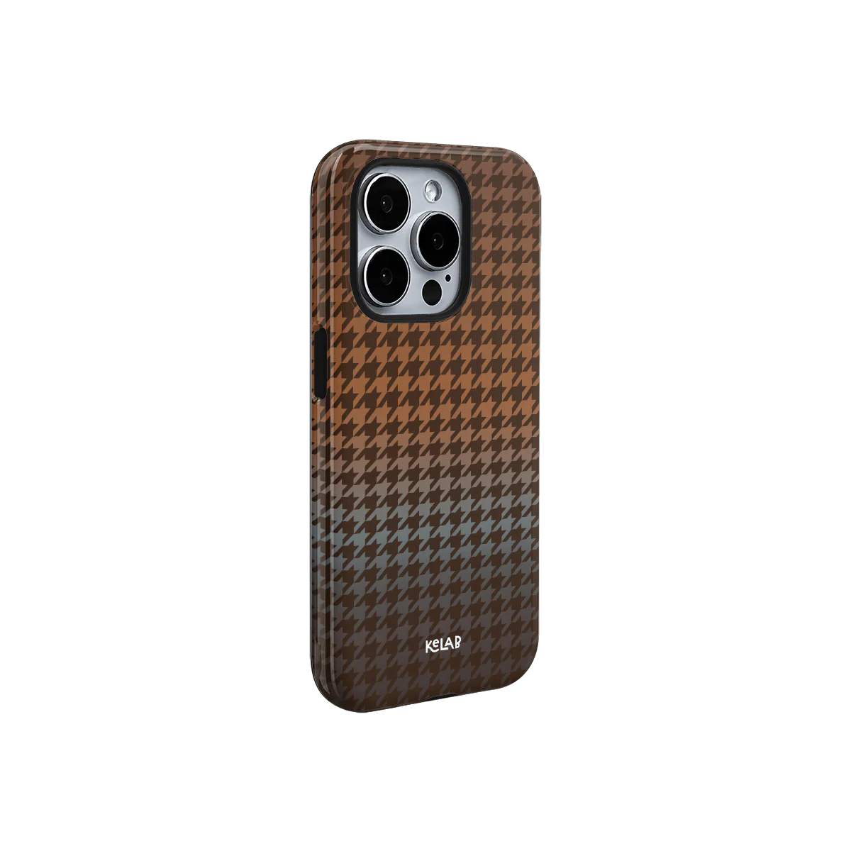 Harvest Weave | Brown Houndstooth Phone Case - KELAB