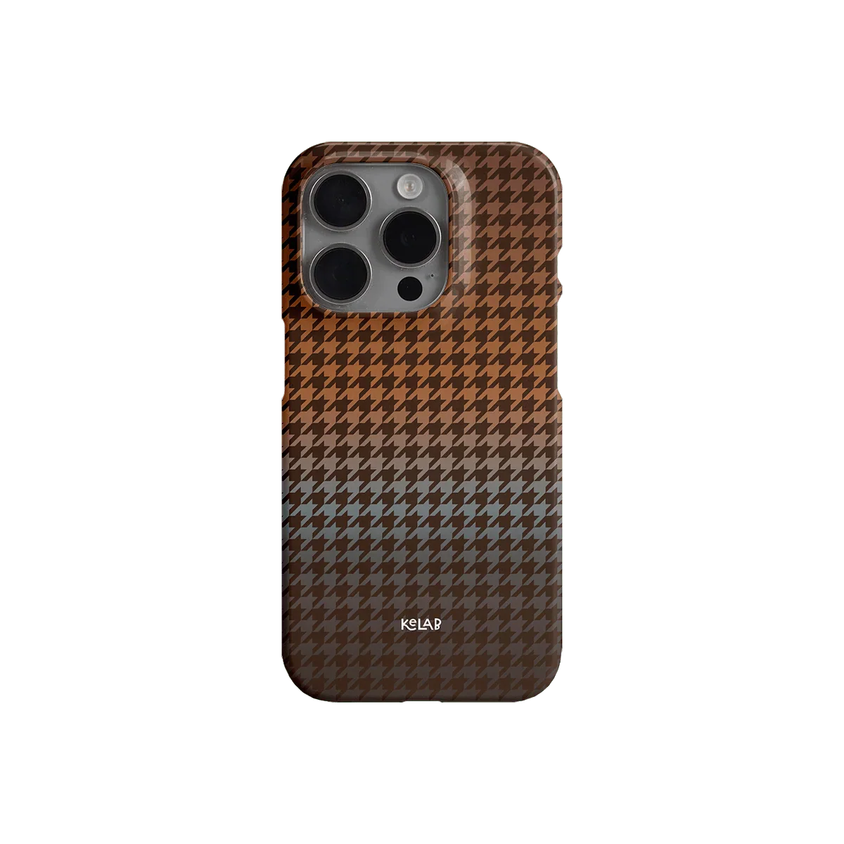 Harvest Weave | Brown Houndstooth Phone Case - KELAB