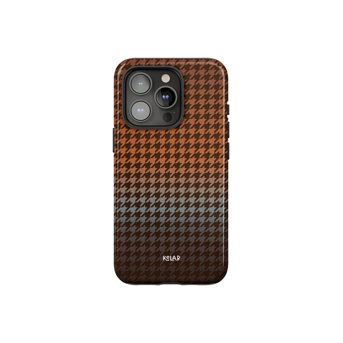 Harvest Weave | Brown Houndstooth Phone Case - KELAB