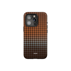 Harvest Weave | Brown Houndstooth Phone Case - KELAB