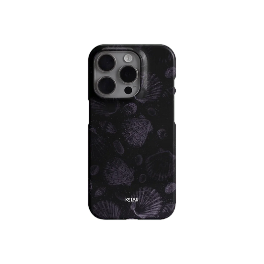 Moonlit Shells | Monochrome Shell Pattern Phone Case - KELAB