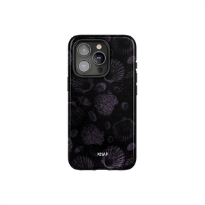 Moonlit Shells | Monochrome Shell Pattern Phone Case - KELAB