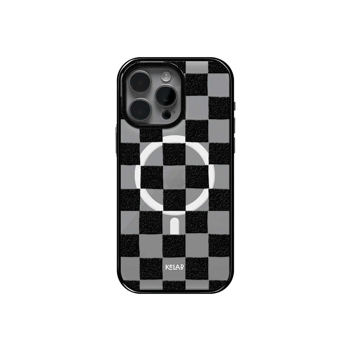 Noirboard | Transparent Check MagSafe - Compatible Phone Case - KELAB