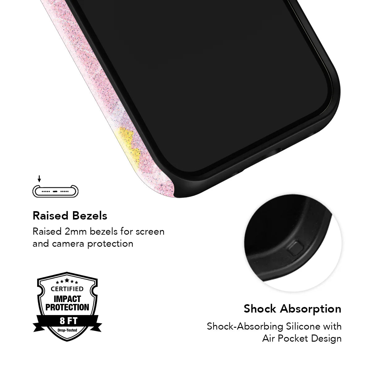 Bubblegum Breeze | Pink Phone Case with Retro Geometric Design