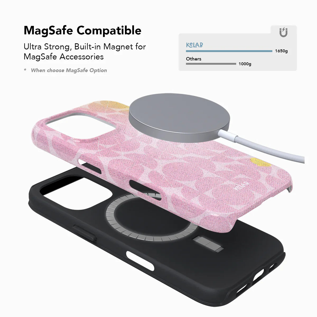 Bubblegum Breeze | Pink Phone Case with Retro Geometric Design