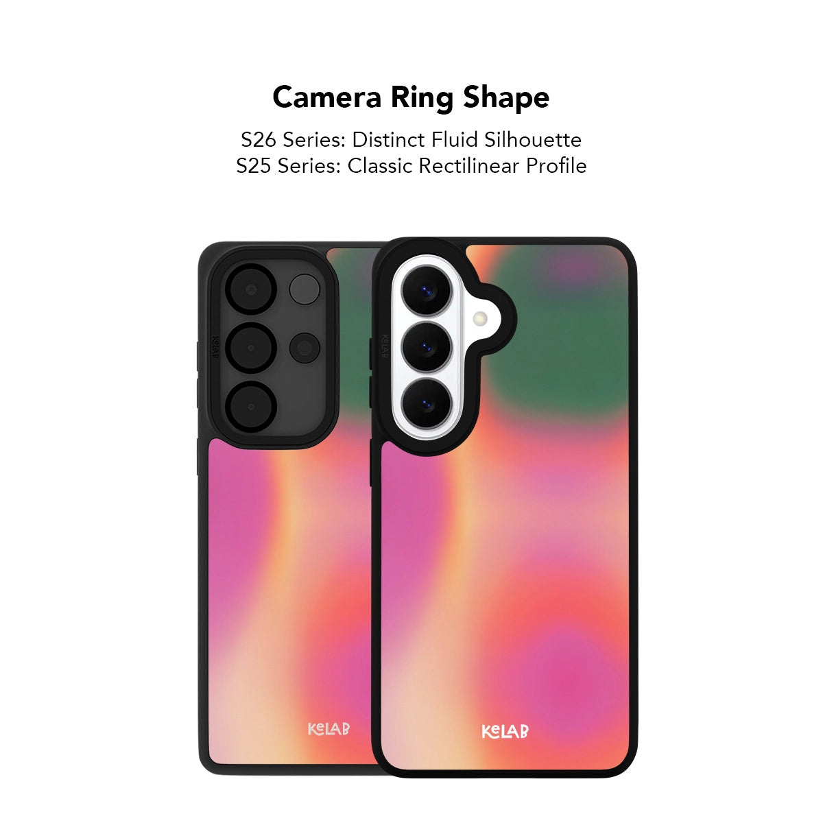 Minimalist phone case for Samsung Galaxy featuring a rich gradient color with a smooth TPU finish