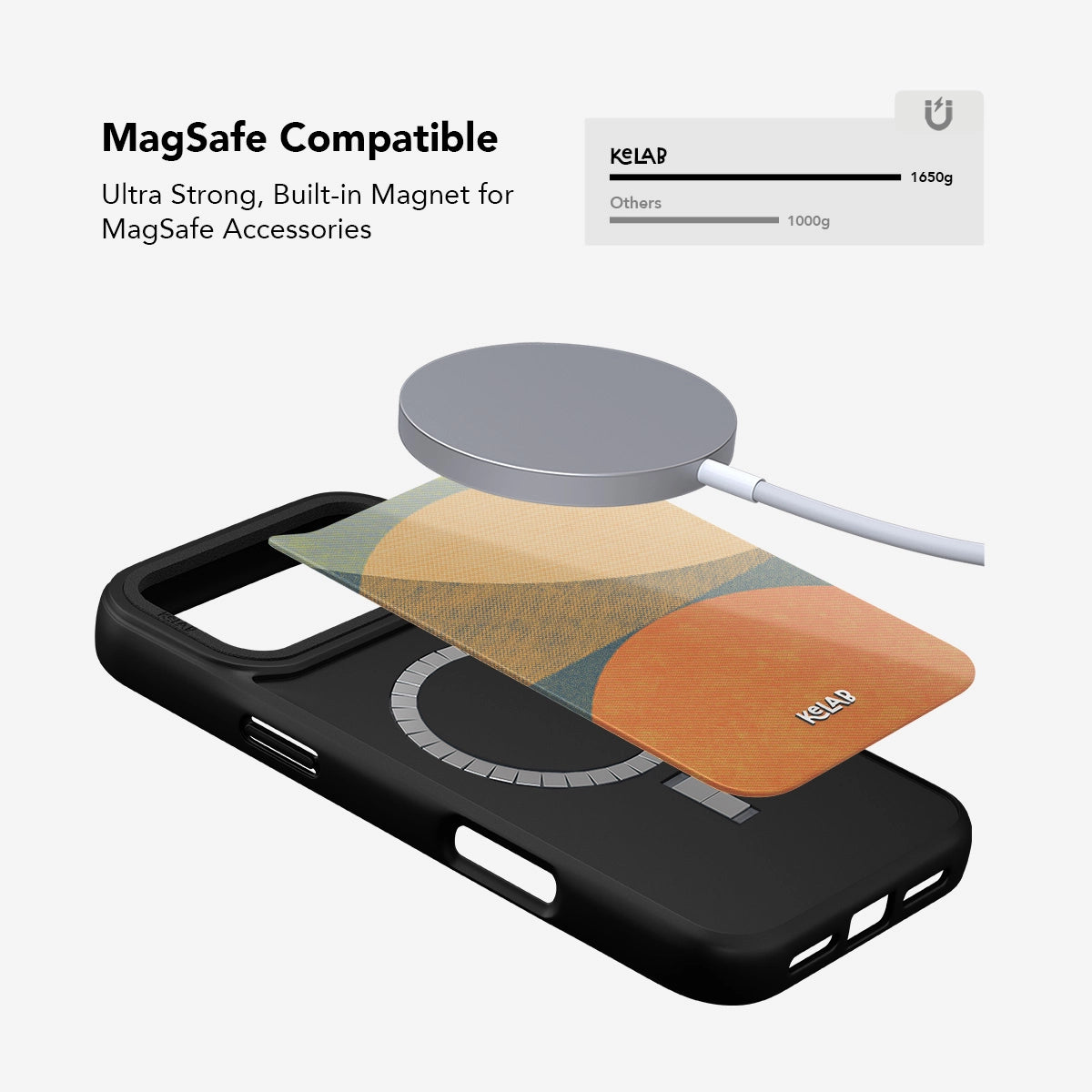 Olive Arc Mood Modular Phone Case with MagSafe compatibility