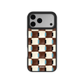 Cerulean Check | Brown Checkered iPhone Case