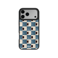 Terra Teal | Blue Checkered iPhone Case