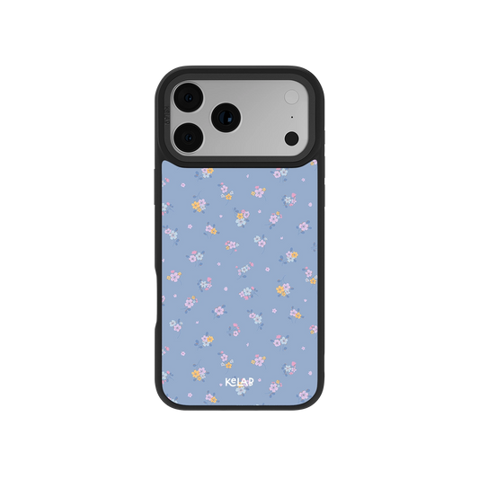 Pastel Blue Floral iPhone Case