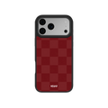 Maroon Check | Burgundy Checkerboard iPhone Case