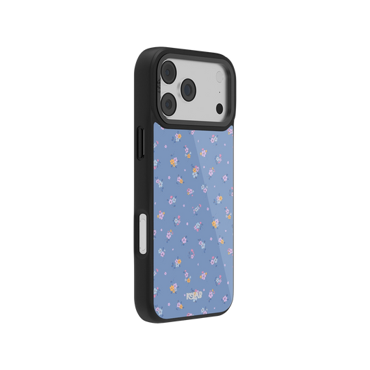 Pastel Blue Floral Bouquet iPhone Case