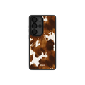 Milk & Mahogany | Brown Cow Print Samsung Phone Case