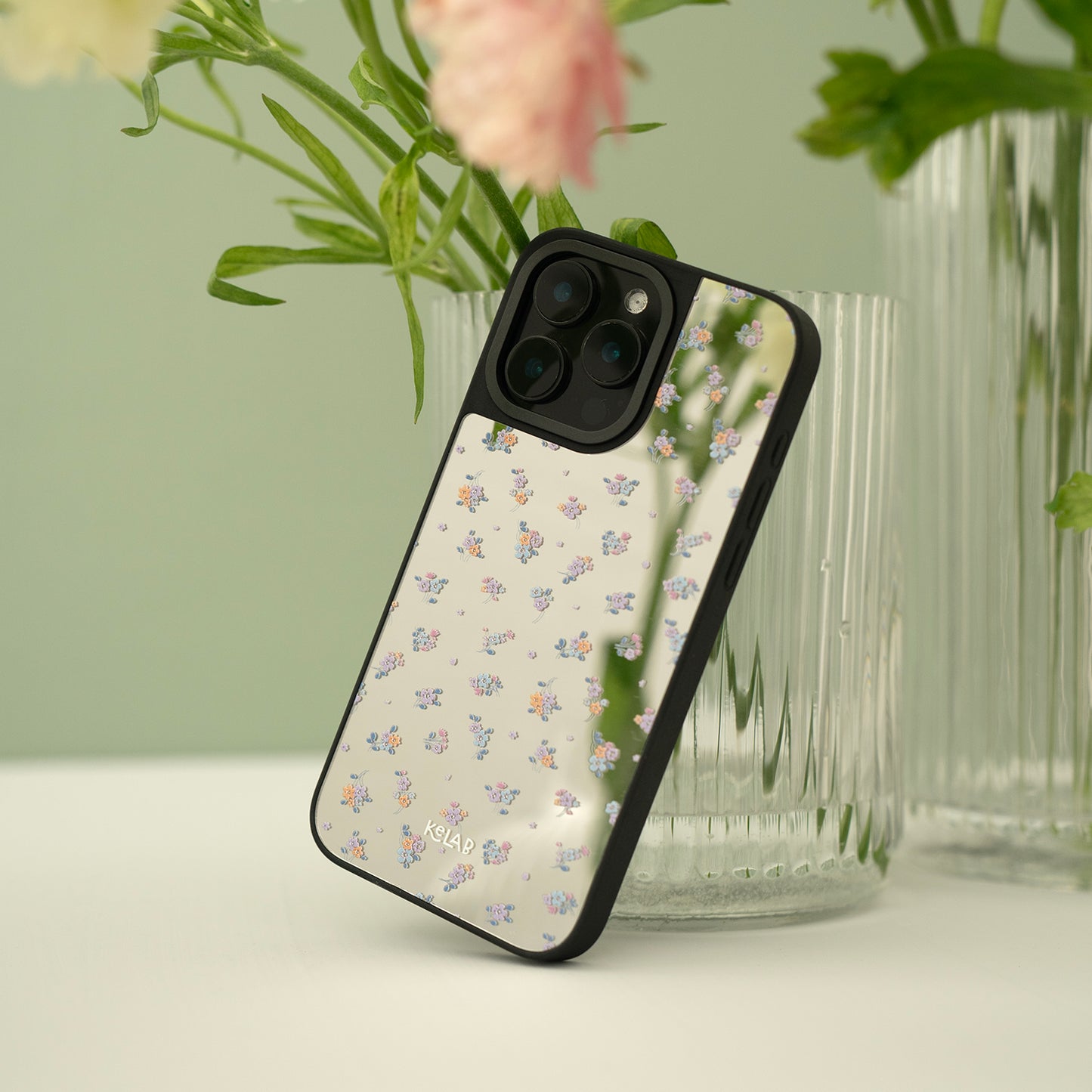 Tiny Meadow | Colorful Floral Bouquet iPhone Case with Reflective Back