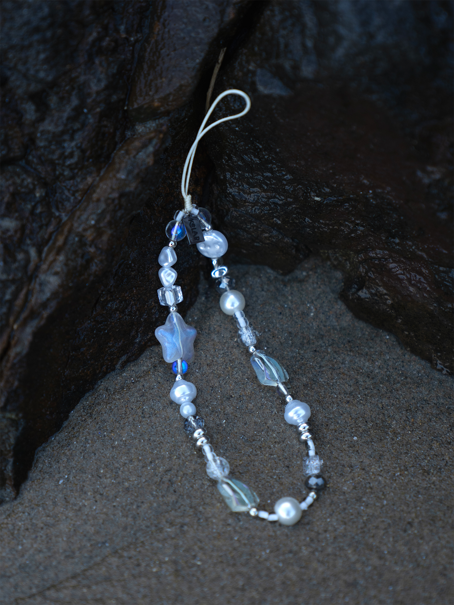 Cosmic Pearl | Glittery Crystal Star Phone Charm
