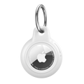 Sky Blue AirTag Case - Waterproof Secure Holder with Key Ring. Light-tone GPS case for stylish and secure use.