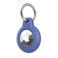 White AirTag Case - Waterproof Secure Holder with Key Ring. Sleek GPS accessory for everyday use with scratch-resistant design.