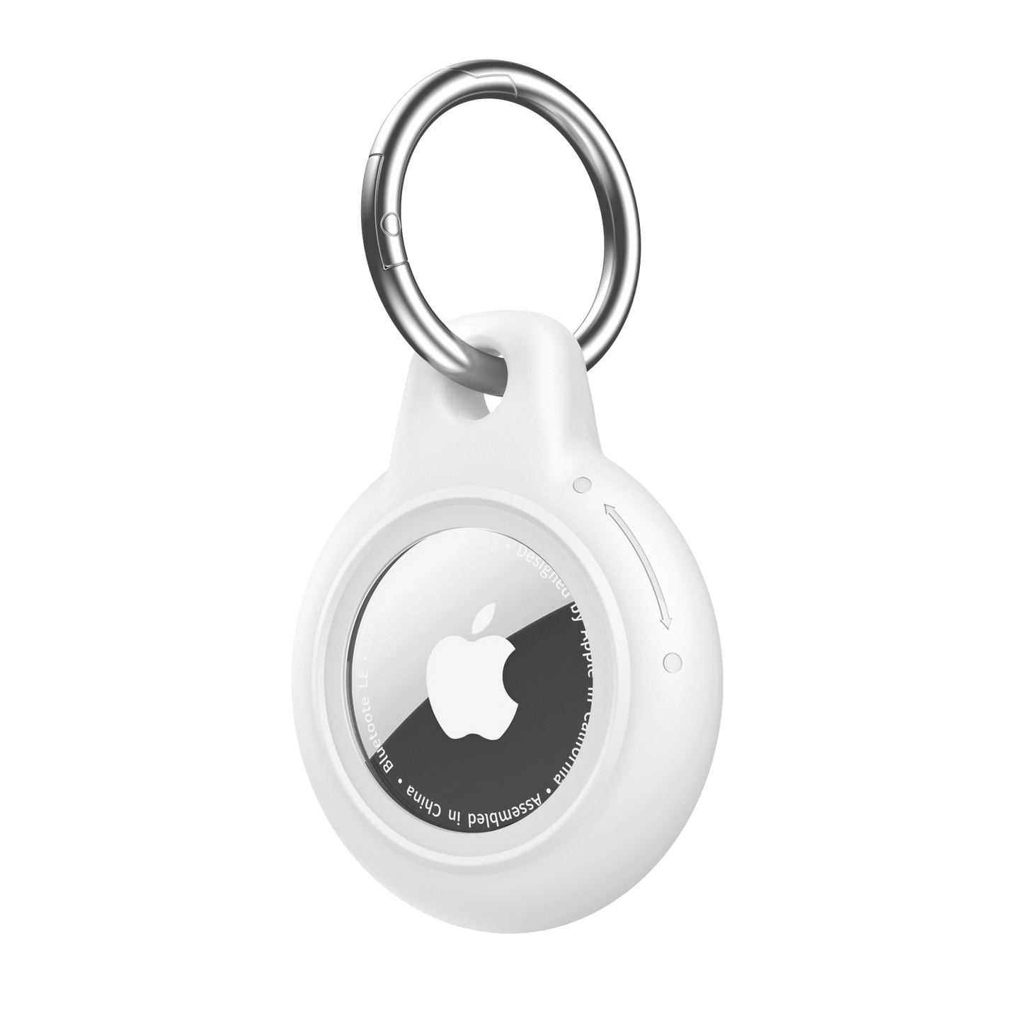 Lavender AirTag Case - Waterproof Secure Holder with Key Ring. Soft pastel GPS case for elegant item tracking.