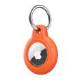 Gray AirTag Case - Waterproof Secure Holder with Key Ring. Neutral GPS case for discreet and durable protection.