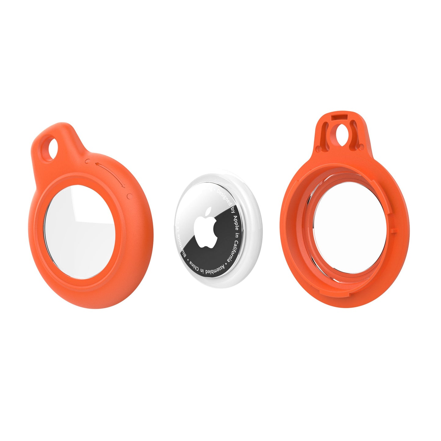 Mint Green AirTag Case - Waterproof Secure Holder with Key Ring. Fresh color GPS case for stylish and secure tracking.