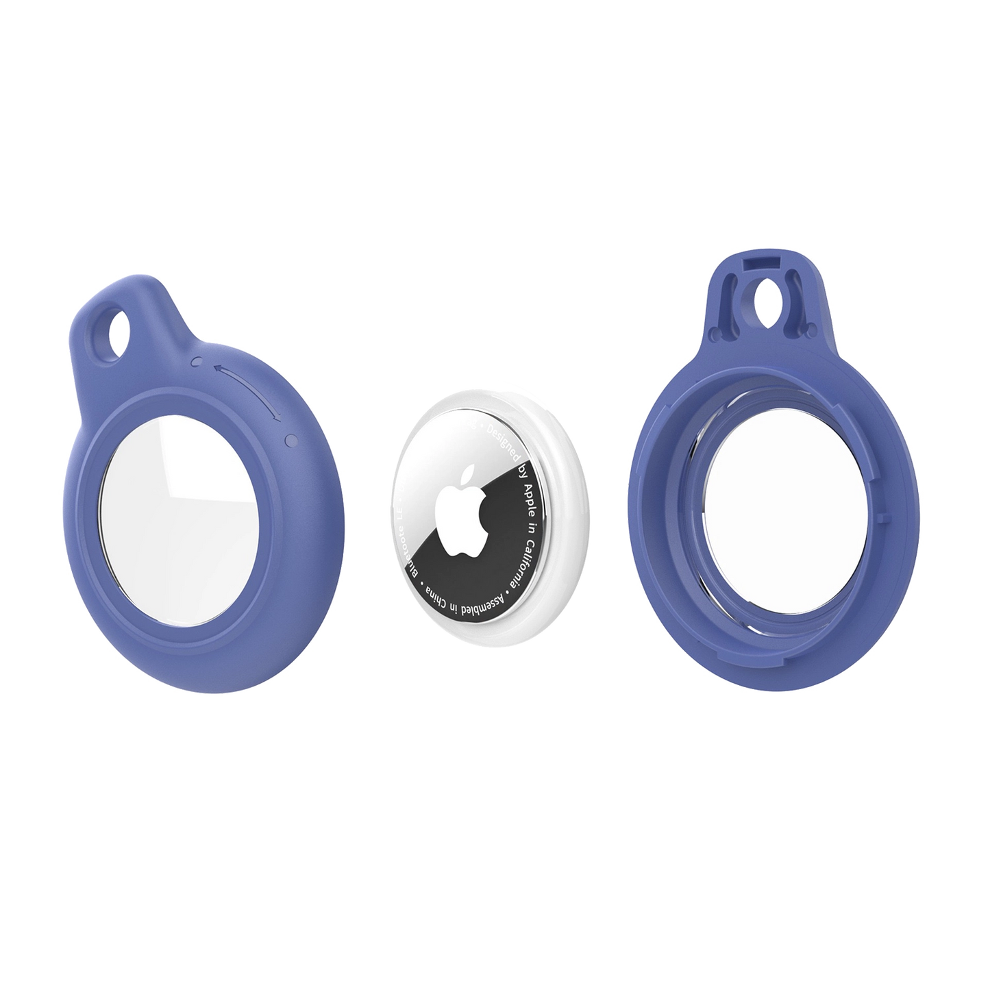 Pink AirTag Case - Waterproof Secure Holder with Key Ring. Vibrant GPS case for stylish tracking of keys and bags.
