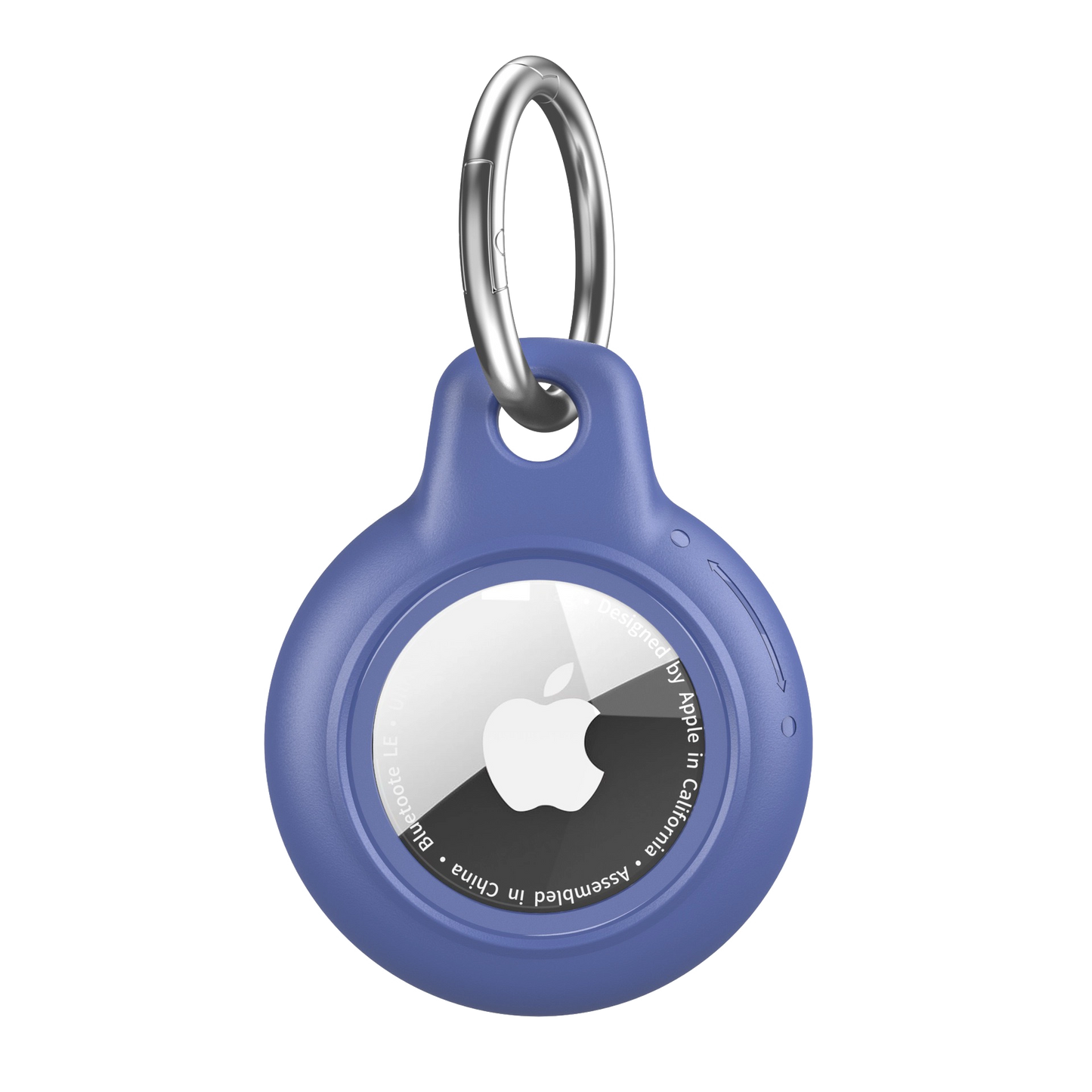 Yellow AirTag Case - Waterproof Secure Holder with Key Ring. Bright silicone GPS case for visibility and secure attachment.
