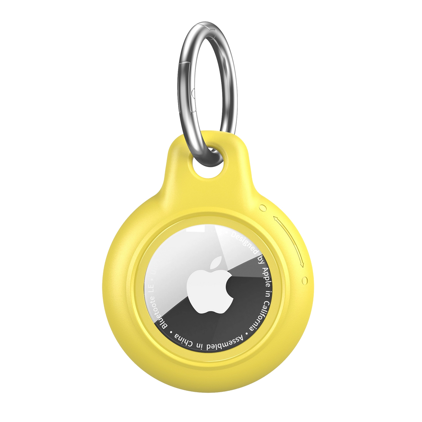 Brown AirTag Case - Waterproof Secure Holder with Key Ring. Earth-tone GPS accessory for rugged and practical use.