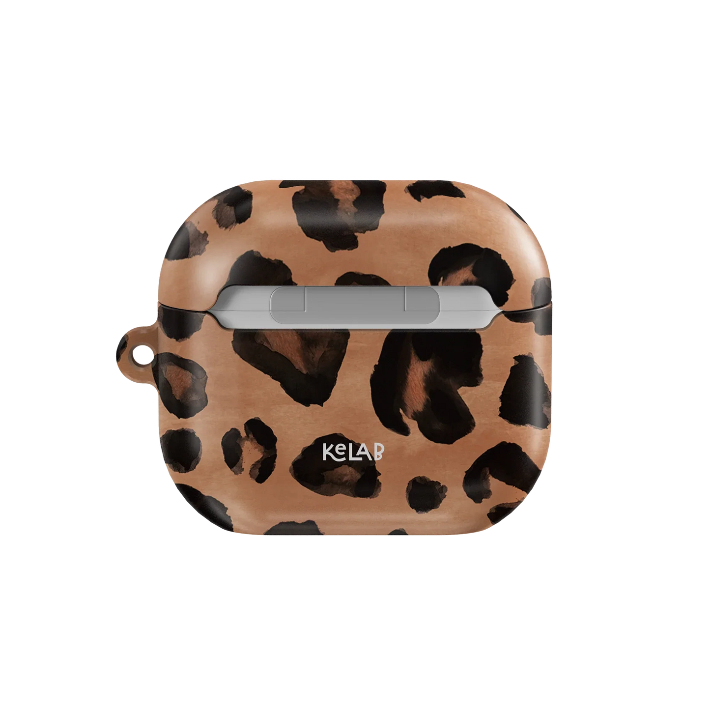 Into the Wild AirPods Case with watercolor cheetah print design