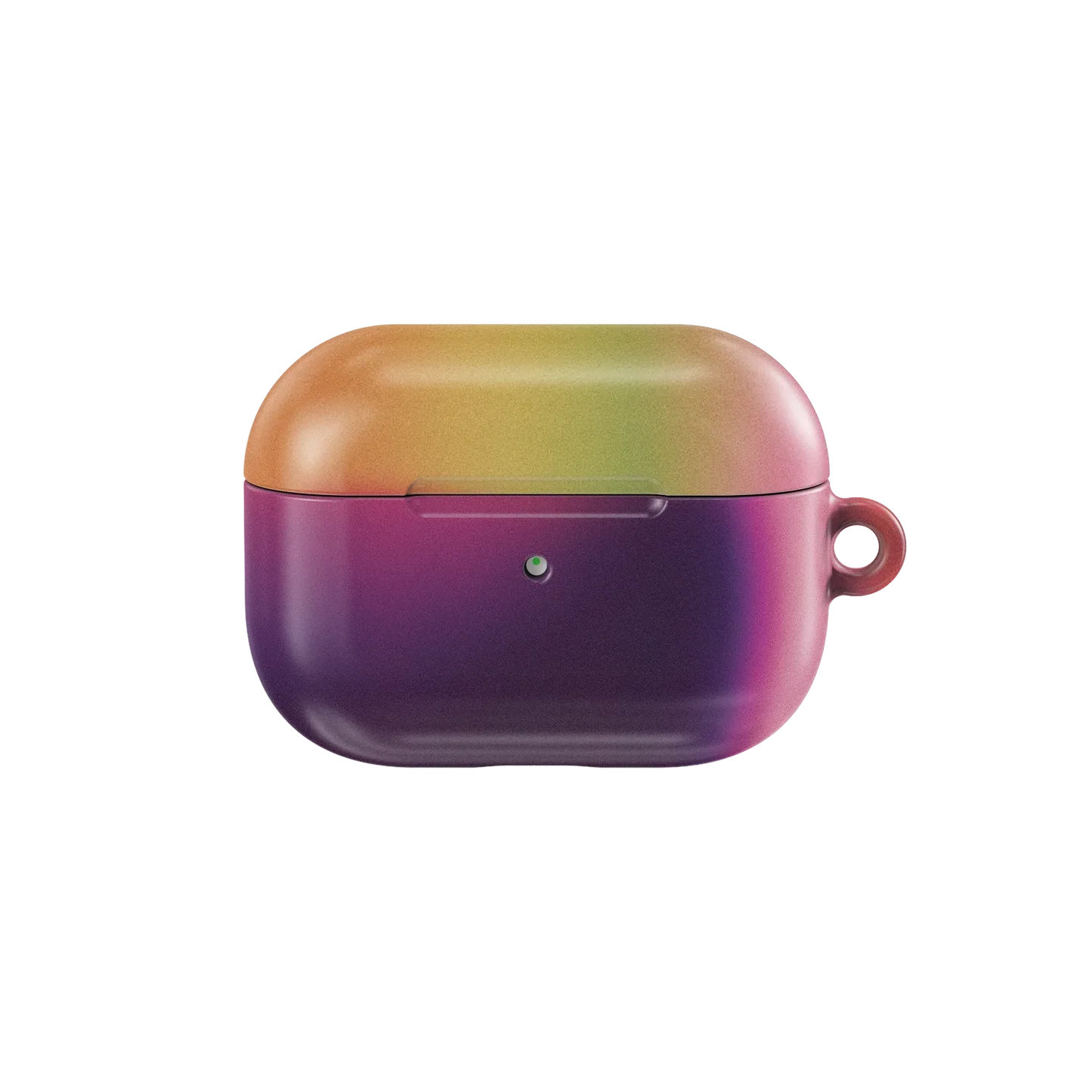 Gradient Purple AirPods Case by KELAB with glossy finish, designed for AirPods Pro. Durable and stylish headphone accessory in retro 2000s style.