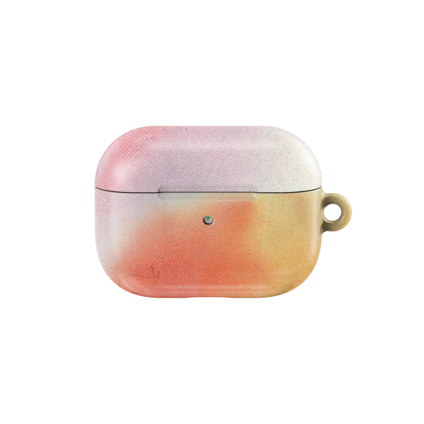 Cute AirPods Case in Pink Purple gradient with a soft textured finish, designed for all AirPods models. Durable and stylish headphone accessory.