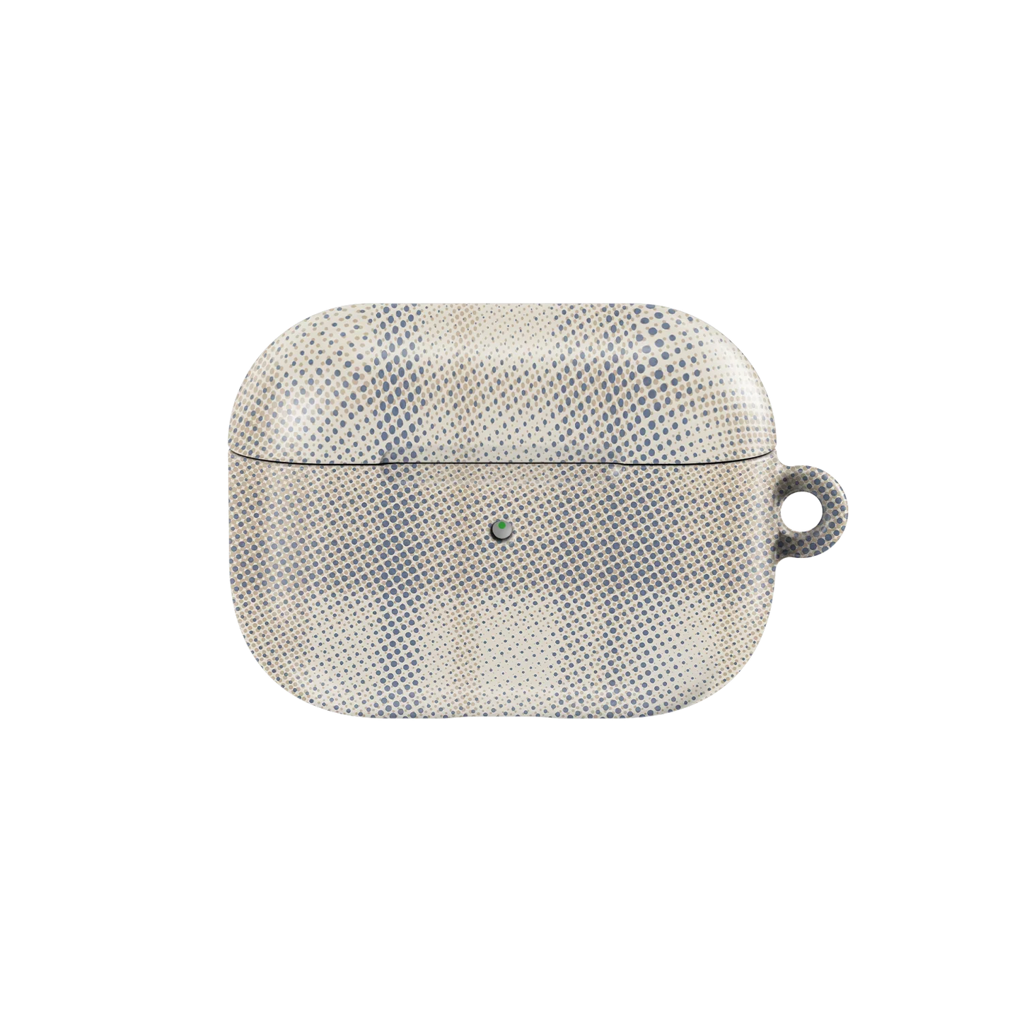Simple AirPods Case in White | KELAB featuring a beige flannel minimalist design with subtle checkered texture, ideal for AirPods protection.