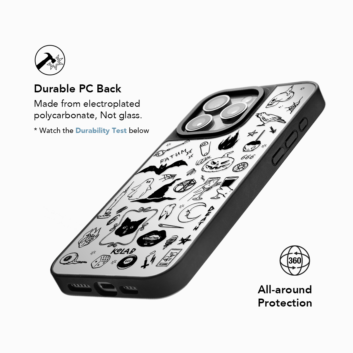 Midnight Ritual  | Halloween iPhone Case with Reflective Back