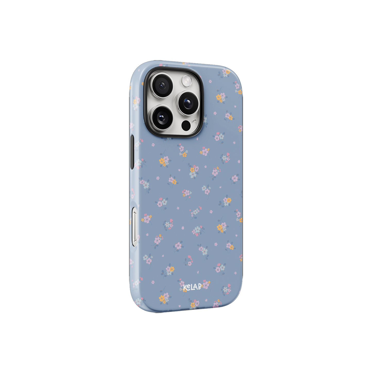 Tiny Meadow | Pastel Blue Floral Bouquet Phone Case