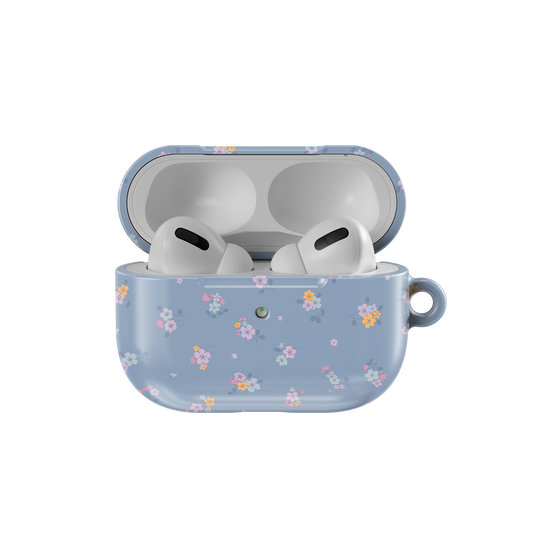 Tiny Meadow | Pastel Blue Floral Bouquet AirPods Case