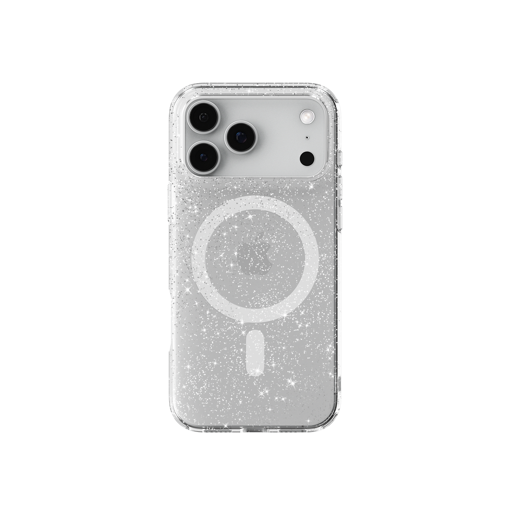 Silver Dream | Glitter Clear Phone Case