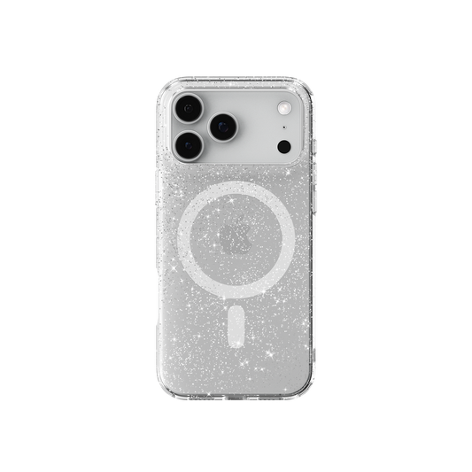 Silver Dream | Glitter Clear Phone Case