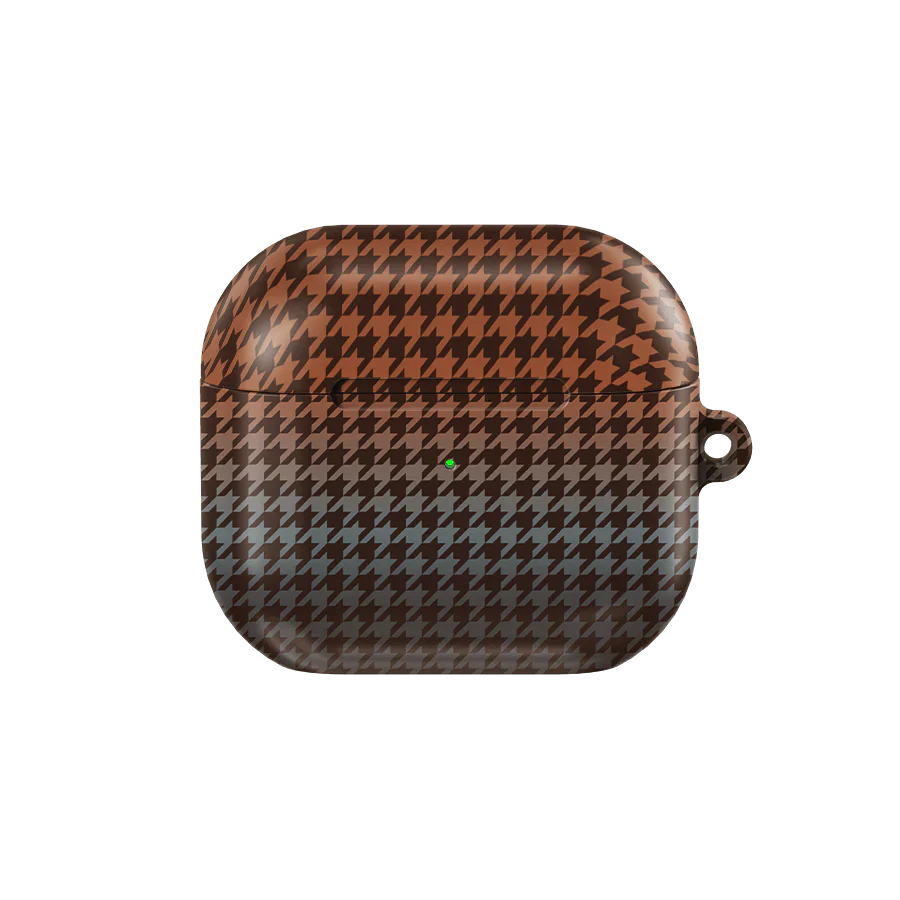 Harvest Weave | Brown Houndstooth AirPods Case - KELAB